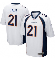 Men's Nike Denver Broncos #21 Aqib Talib Game White NFL Jersey