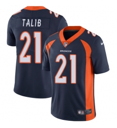 Youth Nike Denver Broncos #21 Aqib Talib Elite Navy Blue Alternate NFL Jersey
