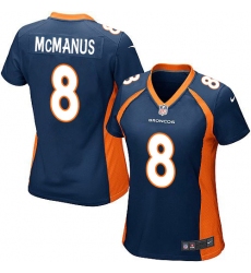 Women's Nike Denver Broncos #8 Brandon McManus Game Navy Blue Alternate NFL Jersey