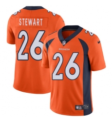 Youth Nike Denver Broncos #26 Darian Stewart Elite Orange Team Color NFL Jersey