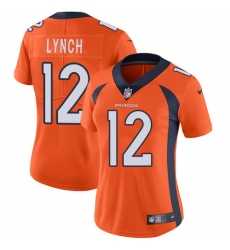 Women's Nike Denver Broncos #12 Paxton Lynch Elite Orange Team Color NFL Jersey