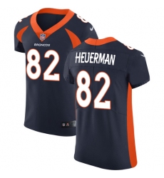 Men's Nike Denver Broncos #82 Jeff Heuerman Navy Blue Alternate Vapor Untouchable Elite Player NFL Jersey