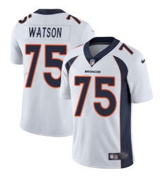 Youth Nike Denver Broncos #75 Menelik Watson Elite White NFL Jersey