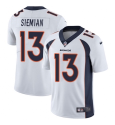Youth Nike Denver Broncos #13 Trevor Siemian Elite White NFL Jersey