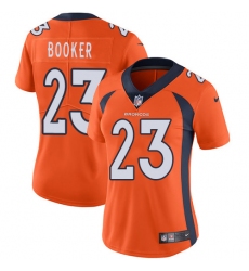 Women's Nike Denver Broncos #23 Devontae Booker Orange Team Color Vapor Untouchable Limited Player NFL Jersey