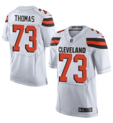 Men's Nike Cleveland Browns #73 Joe Thomas Elite White NFL Jersey