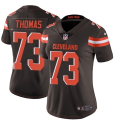 Women's Nike Cleveland Browns #73 Joe Thomas Elite Brown Team Color NFL Jersey