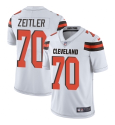 Youth Nike Cleveland Browns #70 Kevin Zeitler White Vapor Untouchable Limited Player NFL Jersey