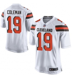 Men's Nike Cleveland Browns #19 Corey Coleman Game White NFL Jersey