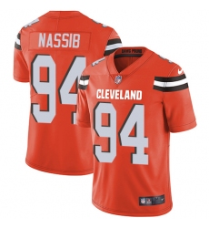 Youth Nike Cleveland Browns #94 Carl Nassib Elite Orange Alternate NFL Jersey