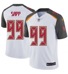 Men's Nike Tampa Bay Buccaneers #99 Warren Sapp White Vapor Untouchable Limited Player NFL Jersey