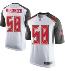 Men's Nike Tampa Bay Buccaneers #58 Kwon Alexander Game White NFL Jersey
