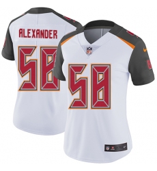 Women's Nike Tampa Bay Buccaneers #58 Kwon Alexander Elite White NFL Jersey