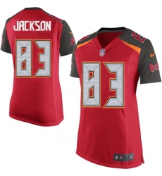 Women's Nike Tampa Bay Buccaneers #83 Vincent Jackson Elite Red Team Color NFL Jersey