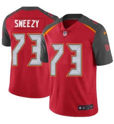 Youth Nike Tampa Bay Buccaneers #73 J. R. Sweezy Red Team Color Vapor Untouchable Limited Player NFL Jersey