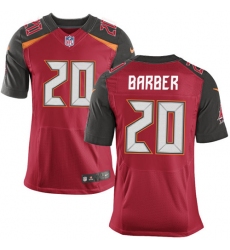 Men's Nike Tampa Bay Buccaneers #20 Ronde Barber Elite Red Team Color NFL Jersey