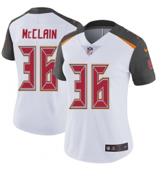 Women's Nike Tampa Bay Buccaneers #36 Robert McClain Elite White NFL Jersey