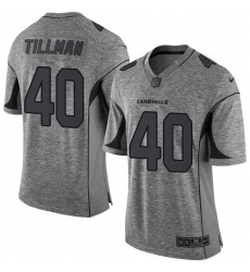 Men's Nike Arizona Cardinals #40 Pat Tillman Limited Gray Gridiron NFL Jersey