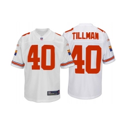 Reebok Arizona Cardinals #40 Pat Tillman White Replica Throwback NFL Jersey