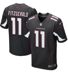 Men's Nike Arizona Cardinals #11 Larry Fitzgerald Elite Black Alternate NFL Jersey
