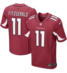 Men's Nike Arizona Cardinals #11 Larry Fitzgerald Elite Red Team Color NFL Jersey