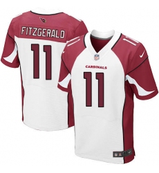 Men's Nike Arizona Cardinals #11 Larry Fitzgerald Elite White NFL Jersey
