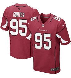 Men's Nike Arizona Cardinals #95 Rodney Gunter Elite Red Team Color NFL Jersey