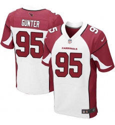 Men's Nike Arizona Cardinals #95 Rodney Gunter Elite White NFL Jersey