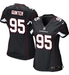 Women's Nike Arizona Cardinals #95 Rodney Gunter Game Black Alternate NFL Jersey