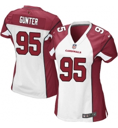 Women's Nike Arizona Cardinals #95 Rodney Gunter Game White NFL Jersey