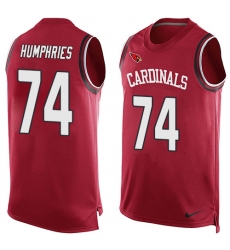 Men's Nike Arizona Cardinals #74 D.J. Humphries Limited Red Player Name & Number Tank Top NFL Jersey