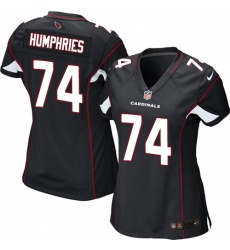Women's Nike Arizona Cardinals #74 D.J. Humphries Game Black Alternate NFL Jersey