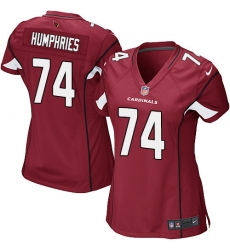 Women's Nike Arizona Cardinals #74 D.J. Humphries Game Red Team Color NFL Jersey