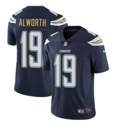 Youth Nike Los Angeles Chargers #19 Lance Alworth Elite Navy Blue Team Color NFL Jersey