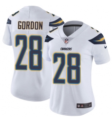 Women's Nike Los Angeles Chargers #28 Melvin Gordon White Vapor Untouchable Limited Player NFL Jersey