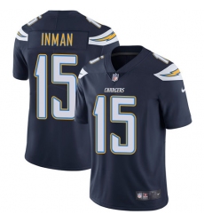 Men's Nike Los Angeles Chargers #15 Dontrelle Inman Navy Blue Team Color Vapor Untouchable Limited Player NFL Jersey