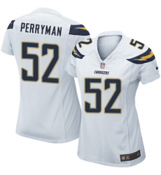 Women's Nike Los Angeles Chargers #52 Denzel Perryman Game White NFL Jersey