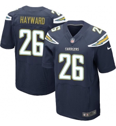 Men's Nike Los Angeles Chargers #26 Casey Hayward Elite Navy Blue Team Color NFL Jersey