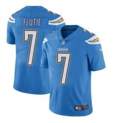 Youth Nike Los Angeles Chargers #7 Doug Flutie Electric Blue Alternate Vapor Untouchable Limited Player NFL Jersey