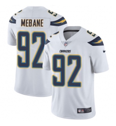 Youth Nike Los Angeles Chargers #92 Brandon Mebane Elite White NFL Jersey