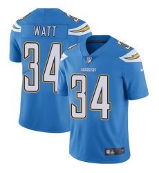 Youth Nike Los Angeles Chargers #34 Derek Watt Electric Blue Alternate Vapor Untouchable Limited Player NFL Jersey