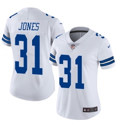 Women's Nike Dallas Cowboys #31 Byron Jones Elite White NFL Jersey
