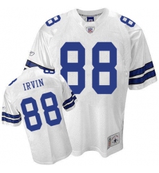 Reebok Dallas Cowboys #88 Michael Irvin Authentic White Legend Throwback NFL Jersey
