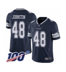 Men's Dallas Cowboys #50 Sean Lee Navy Blue Team Color Vapor Untouchable Limited Player 100th Season Football Jersey