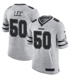 Men's Nike Dallas Cowboys #50 Sean Lee Limited Gray Gridiron II NFL Jersey