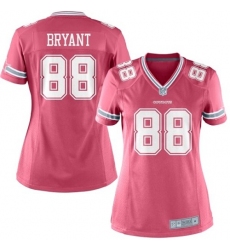 Women's Nike Dallas Cowboys #88 Dez Bryant Game Pink NFL Jersey