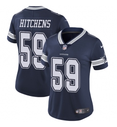 Women's Nike Dallas Cowboys #59 Anthony Hitchens Elite Navy Blue Team Color NFL Jersey