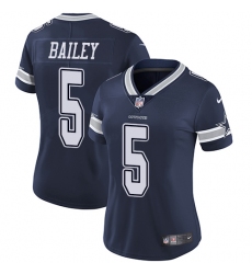Women's Nike Dallas Cowboys #5 Dan Bailey Elite Navy Blue Team Color NFL Jersey