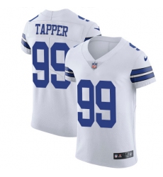 Men's Nike Dallas Cowboys #99 Charles Tapper Elite White NFL Jersey