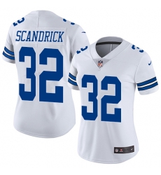 Women's Nike Dallas Cowboys #32 Orlando Scandrick White Vapor Untouchable Limited Player NFL Jersey